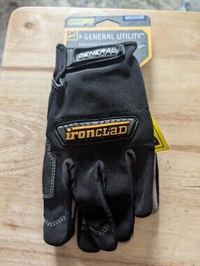 NEW - Ironclad - General Utility Work Gloves Black